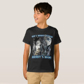 Cool Grappige Alpha Wolf Meme Geen Zorg Kitten Pap T-shirt (Voorkant volledig)
