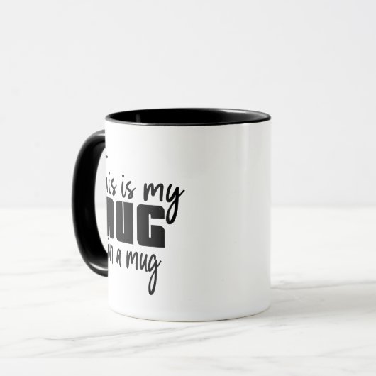 Cool grappige Hug in een Mok Pun Coffee Mok (Voorkant links)