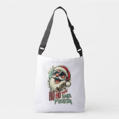 Cool grappige Kerstman met zonnebril - Ho-ho-ho Crossbody Tas (Voorkant)