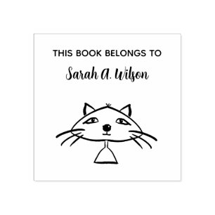 Cool Grappige Kunst Kat Boek Hoort Bij Gepersonali Rubberstempel