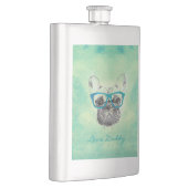 Cool grappige trendy  bulldog puppy flacon (Rechts)