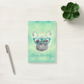 Cool grappige trendy bulldog puppy post-it® notes (Kantoor)