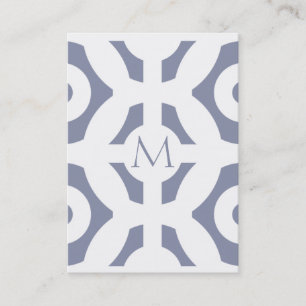 Cool Gray Geometric Pattern Visitekaartje