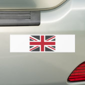 Cool Gray Red Union Jack British (UK) vlag Bumpersticker (Op auto)