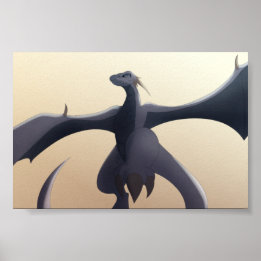 Cool Gray Wyvern Poster