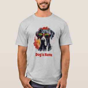 Cool Great Dane met zonnebril T-shirt