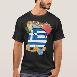 Cool Greece Countryball T-shirt