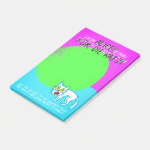 Cool Green Alice voor de kat' Post-it® Notes (Schuin)