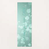 Cool Green Bokeh - Je Creëer je eigen kalm Yogamat (Voorkant)