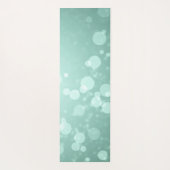 Cool Green Bokeh - Je Creëer je eigen kalm Yogamat (Achterkant)