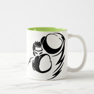 Cool Green Boxer Tweekleurige Koffiemok