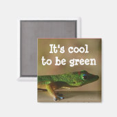 Cool Green Gecko Magneet (Voorkant / Achterkant)
