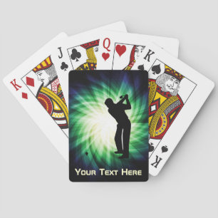 Cool Green Golf Speelkaarten