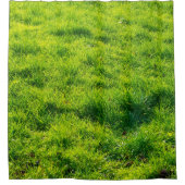 Cool Green Grass Print Showgordijn Douchegordijn (Voorkant)