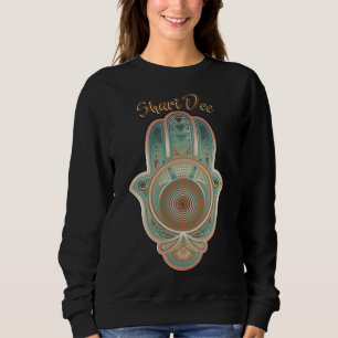 Cool Green Hamsa Hand gepersonaliseerd Trui