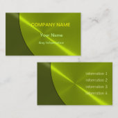 Cool Green Luxury Metal Visitekaartjes (Voorkant / Achterkant)