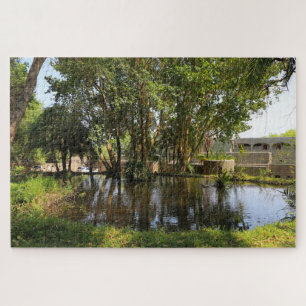 Cool green oasis, Chobe, Botswana, Afrika Legpuzzel