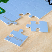 Cool Green Robot Lightning Bolts Puzzle (Côté)