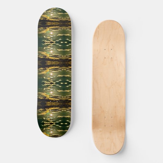 Cool Green Sky-ontwerp op skateboard (Voorkant)