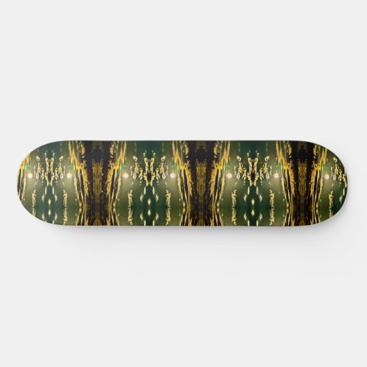 Cool Green Sky-ontwerp op skateboard (Horizontaal)