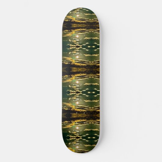 Cool Green Sky-ontwerp op skateboard (Voorkant)
