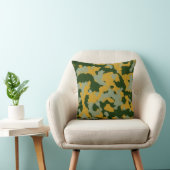 Cool Green Yelllow Grey Camouflage Coussin (Chaise)