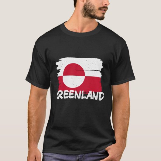 Cool Greenland Flag  1 T-shirt (Voorkant)