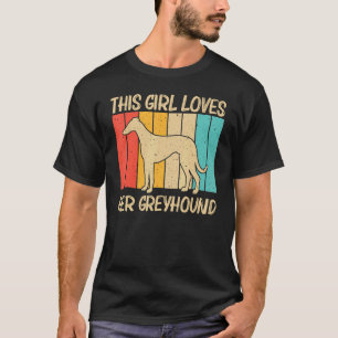 Cool Greyhound for Girls Mam Sighthound Pet Dog Br T-shirt