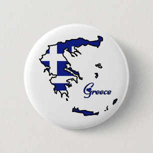 Cool Griekenland Ronde Button 5,7 Cm