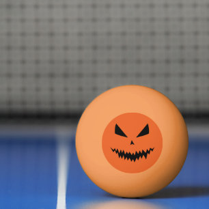 Cool griezelige Jack O'Lantern Halloween zwart ora Pingpongballen