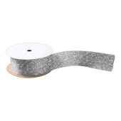 Cool grijs en wit accenten glitter patroon lint (Spoel)