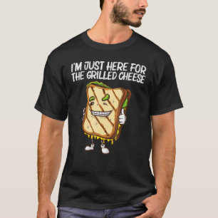 Cool Grilled Cheese Art voor mannen Sandwich Bre T-shirt