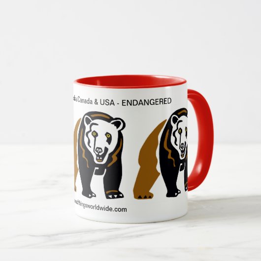 Cool GRIZZLY BEER-Conservation - Ecologie - Mok (Voorkant rechts)