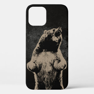 Cool Grizzly Beer Dark iPhone 12 Hoesje