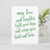 Cool groene glitters St. Patrick's Day-feest Kaart (Staand voorkant)