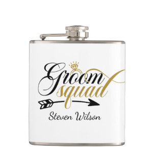 Cool Groom Squad naam toevoegen  Heupfles