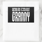 Cool Grootmoeders Grannies: Werelden Coolest Grann Rechthoekige Sticker (Tas)