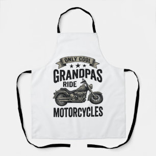 Cool grootvaders rijden motorfietsen Vintage Biker Schort