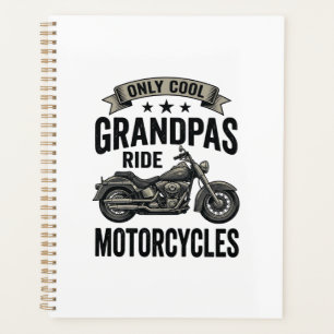 Cool grootvaders rijden op motoren Vintage Biker T Planner