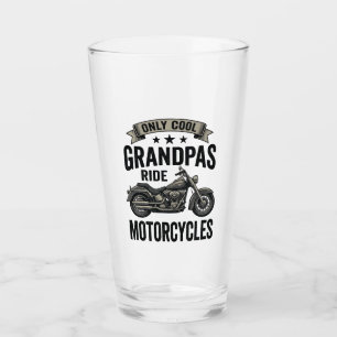 Cool grootvaders rijden op motorfietsen Vintage Bi Glas