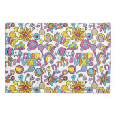 Cool 🎾 groovy pastel tennis kussensloop (Achterkant)