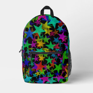 Cool Groovy Rainbow Stars Bedrukte Rugzak
