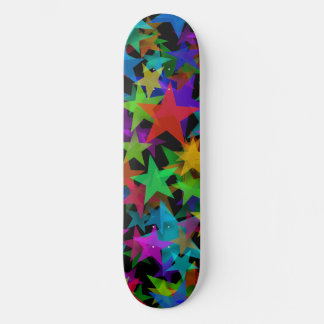 Cool Groovy Regenboogsterren Skateboard