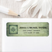 Cool  grundge Irish shamrock Label (Insitu)