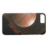 Cool Grunge Basketball Persoonlijk Case-Mate iPhone Case (Achterkant (Horizontaal))