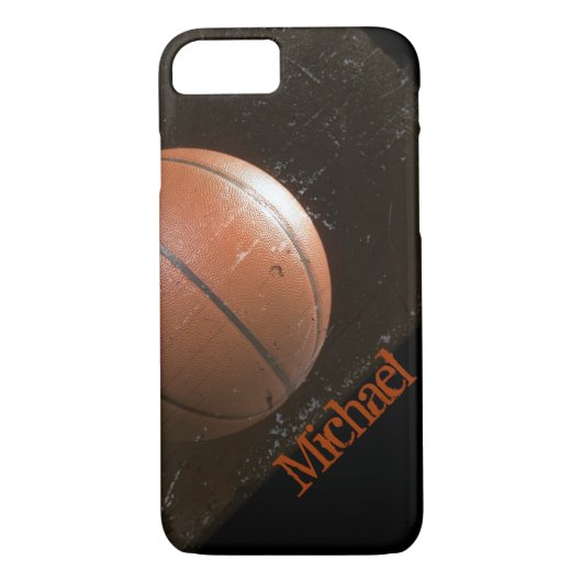Cool Grunge Basketball Persoonlijk Case-Mate iPhone Case (Achterkant)