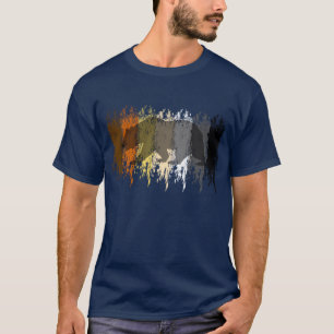 Cool Grunge Beer Schaduw Gay Bear Pride T-shirt