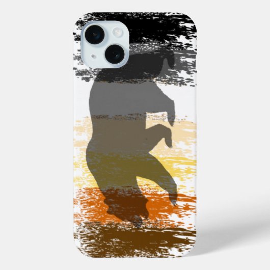 Cool Grunge Beer Shadow Gay Beer Pride Case-Mate iPhone Case (Achterkant)