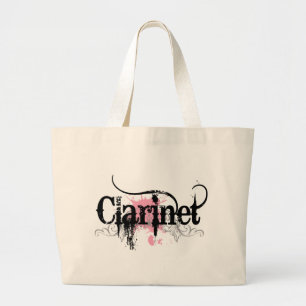 Cool Grunge Clarinet Gift Grote Tote Bag