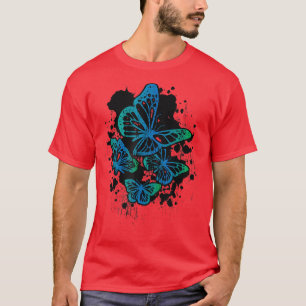 Cool Grunge Fairycore Gothic Butterflies grafisch T-shirt